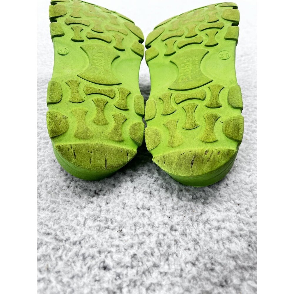 Women's Birkenstock Lime Green Flip Flop Thong Sandals Size 38 - Picture 8 of 9